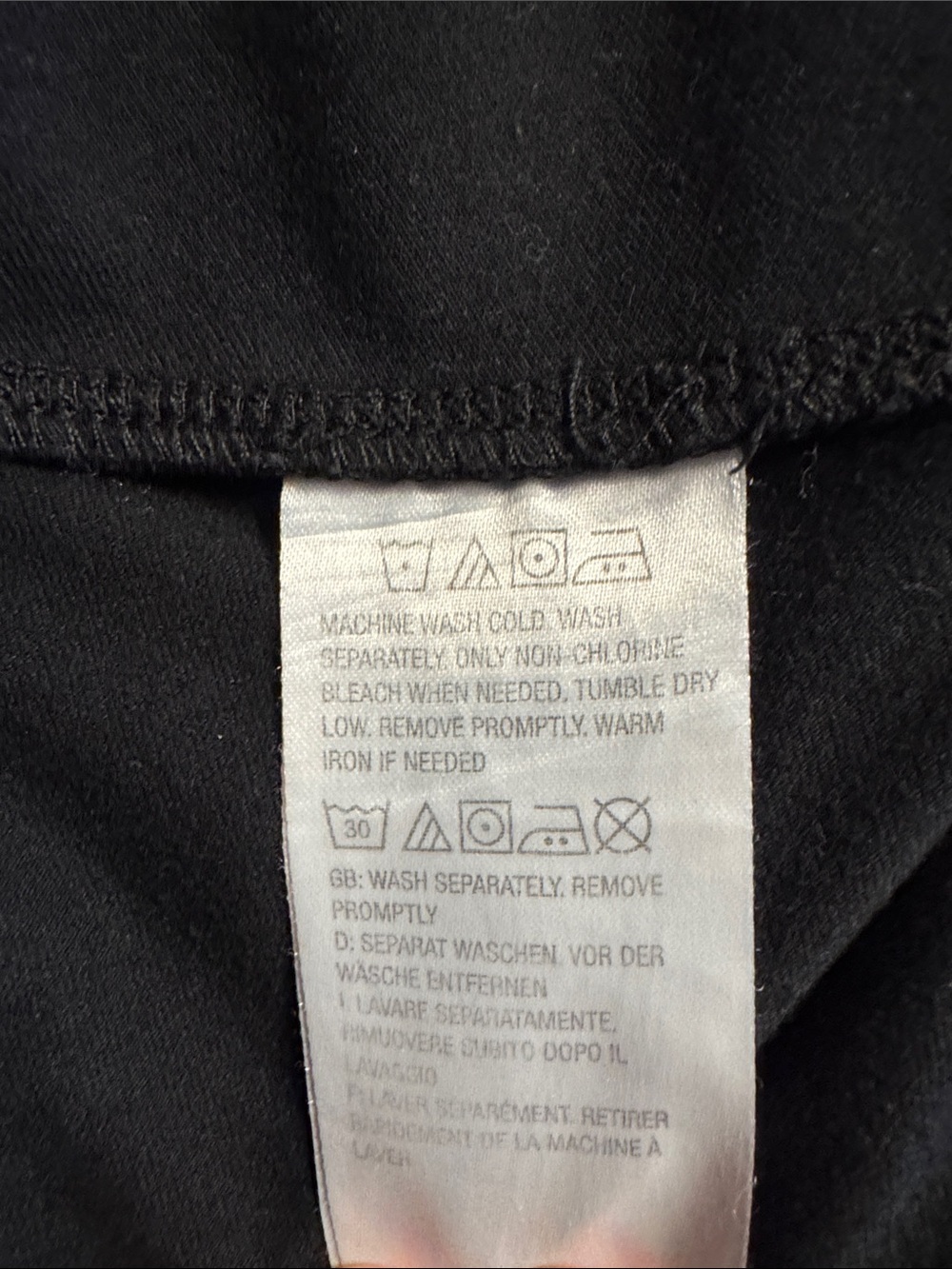 Women with Control Black Stretch Capri Leggings 18" - Picture 4 of 4